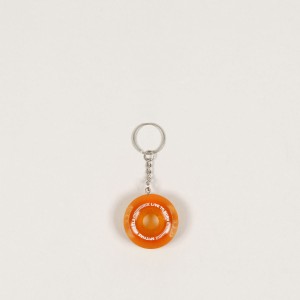 Spitfire Wheel Keychain Sapphire Orange